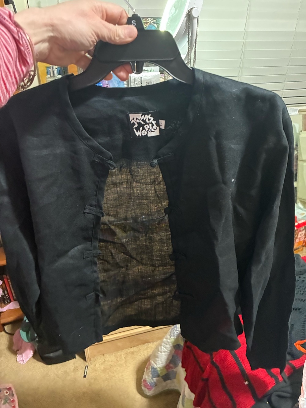 Jams World Black and White Logo Top - Black